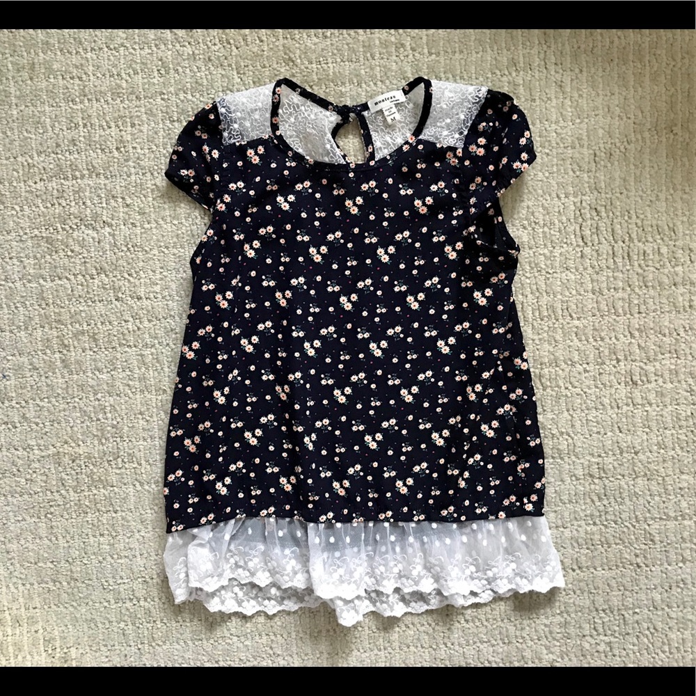 < Girls Monteau Top >